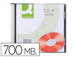CD-R Q-Connect 700MB  52x 80 minutos caja slim